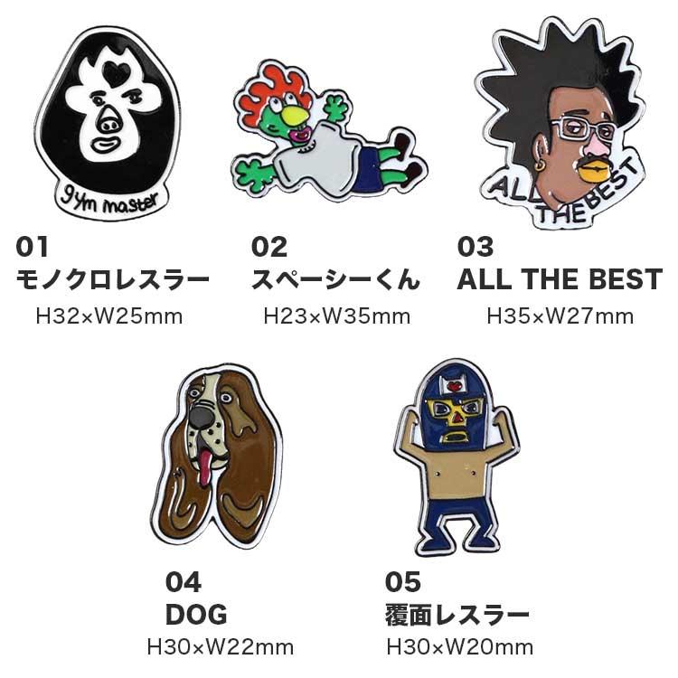 gym master（ジムマスター） ピンバッジ 犬 レスラー ピンズ