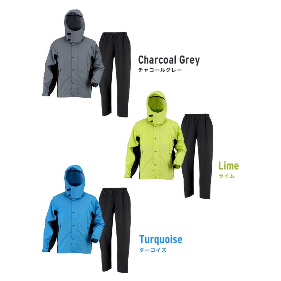 カジメイク レインスーツ 完全防水 メンズ レインウェア 上下セット