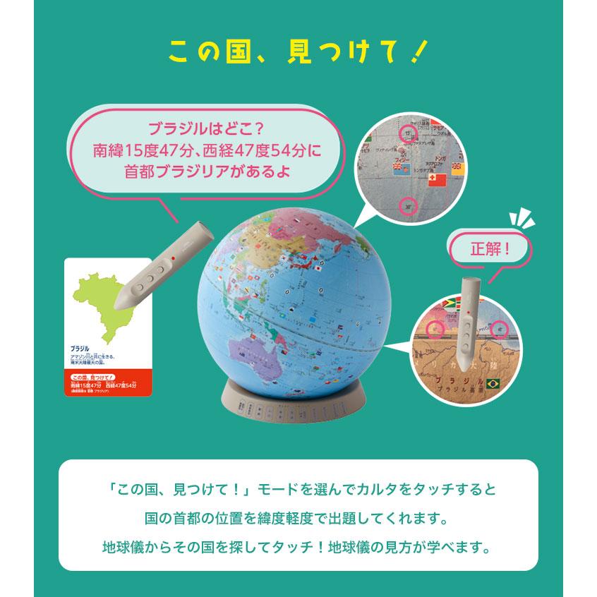 レイメイ藤井 地球儀 しゃべる 子供用 タッチミー カルタ 国旗 無軸