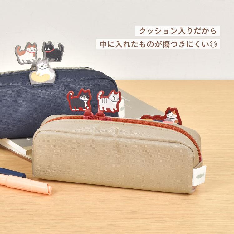 LIHIT LAB.（リヒトラブ） ペンケース おしゃれ 高校生 シンプル ねこ