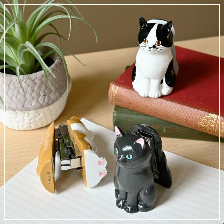 セトクラフト ホッチキス 猫 グッズ 雑貨 かわいい 文具 文房具