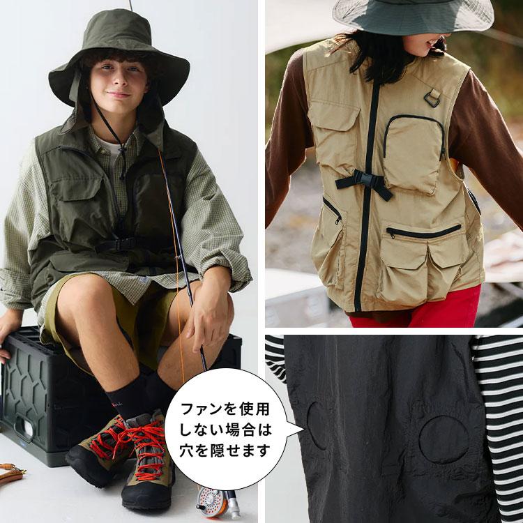 KiU（キウ） 空調服 ベスト 服のみ コラボ K420 メンズ レディース 撥