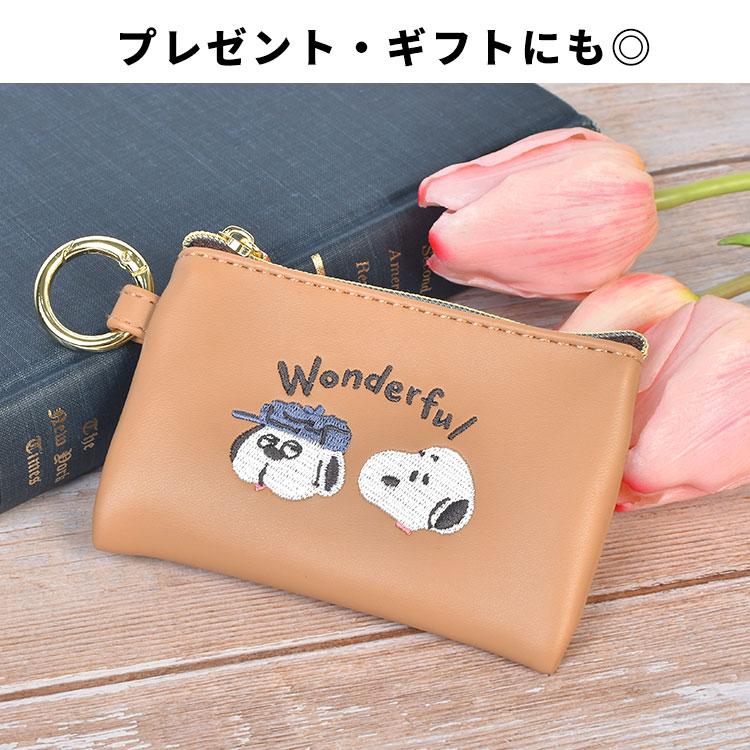 SNOOPY（スヌーピー） キーケース かわいい スマートキーケース 窓付き
