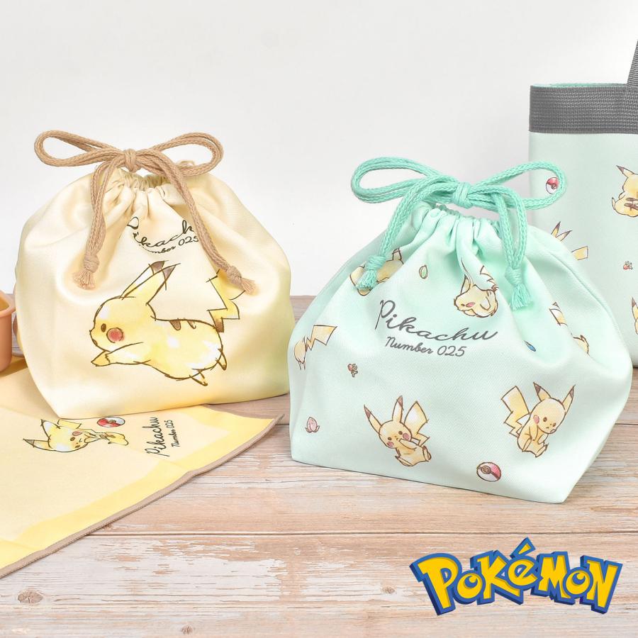 Pokemon（ポケモン） 弁当袋 巾着 マチ付き ランチ巾着 男の子 女の子