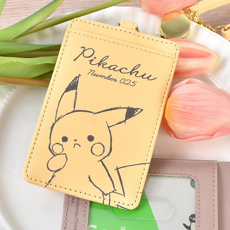 Pokemon（ポケモン） パスケース リール付き 定期入れ ピカチュウ