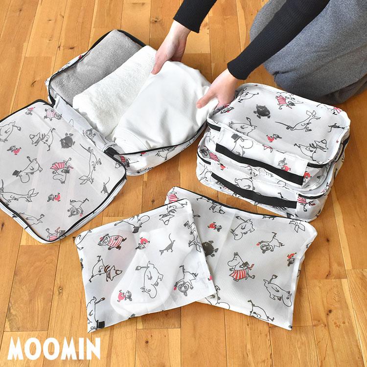 SNOOPY（スヌーピー） トラベルポーチ 5点 セット ムーミン メッシュ