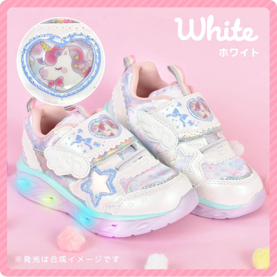 光る靴 女の子 スニーカー Double Star ダブルスター キッズ 子ども