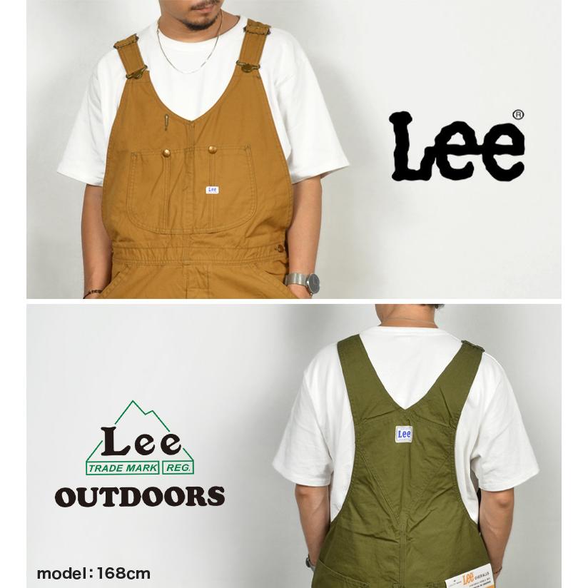 オーバーオール Lee OUTDOORS 軍幕素材 サロペット リー キャンプ つなぎ ダブルニー 難燃 アーミーダッグ メンズ 大きいサイズ アウトドア デニム レディース｜tis｜04