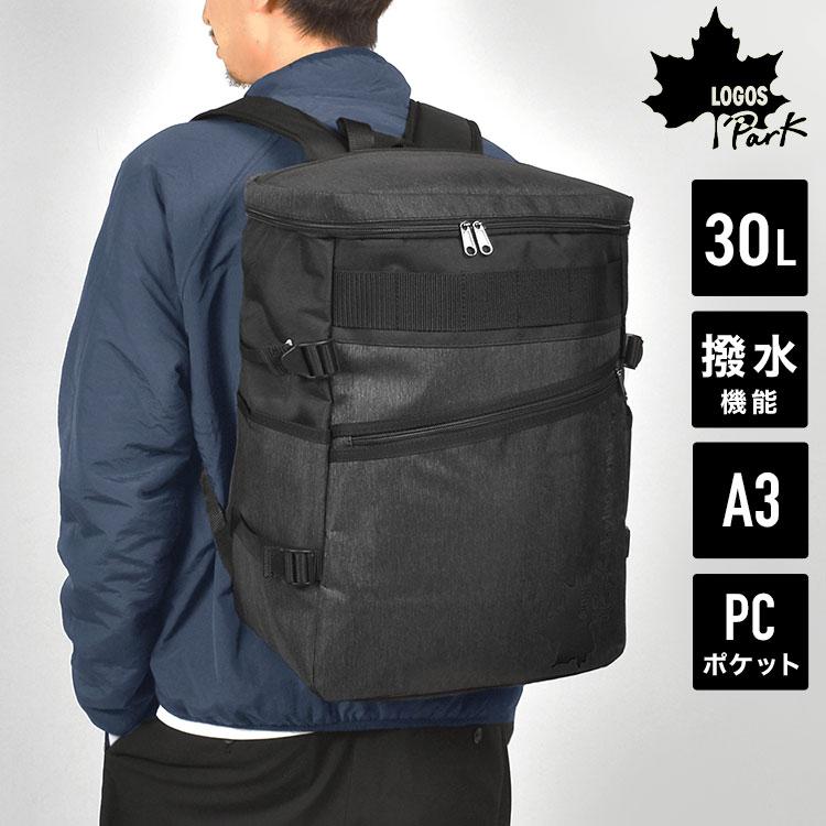 ason ロゴリュック ブラック LOGOS（ロゴス） リュック メンズ 大容量 通勤 通学 ボックス スクエア