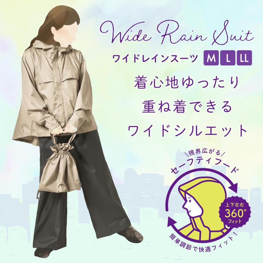 Makku（マック） レインコート レディース 自転車 おしゃれ レイン