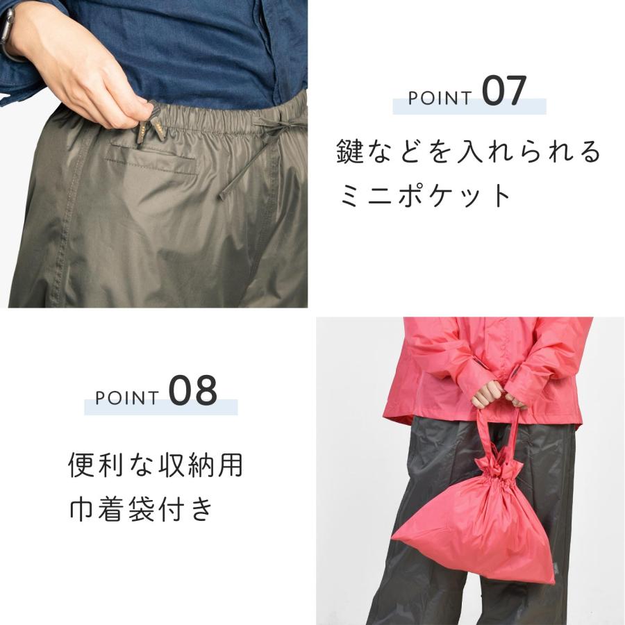 Makku（マック） レインコート レディース 自転車 おしゃれ レイン