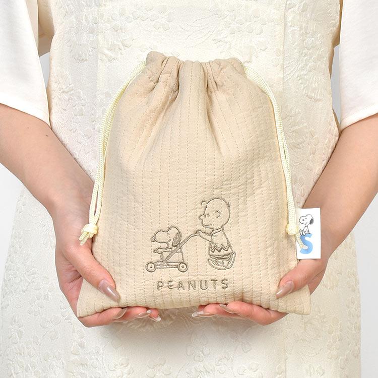 SNOOPY（スヌーピー） 巾着 大きめ 巾着袋 着替え ポーチ 赤ちゃん