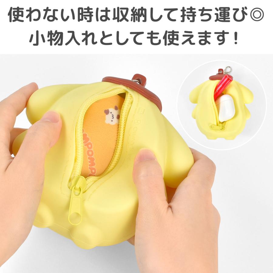 サンリオ エコバッグ 折り畳み ポーチ付き ハローキティ クロミ マイメロディ シナモロール ポムポムプリン ぬいぐるみ キーホルダー | sanrio | 08