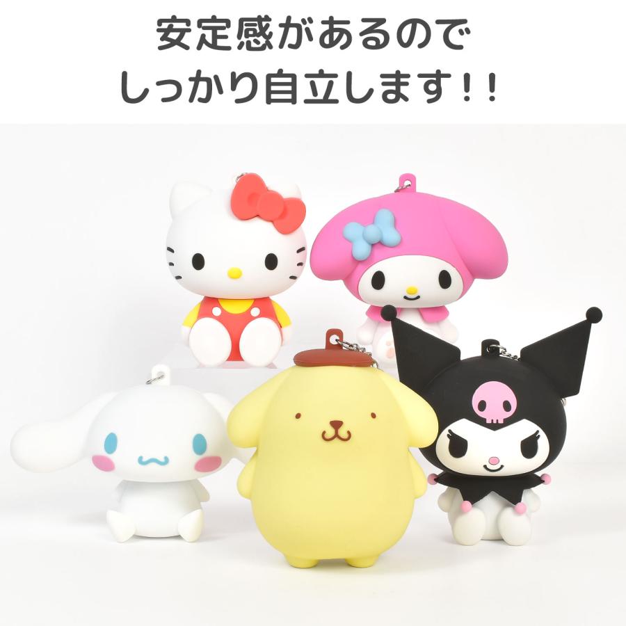 サンリオ エコバッグ 折り畳み ポーチ付き ハローキティ クロミ マイメロディ シナモロール ポムポムプリン ぬいぐるみ キーホルダー | sanrio | 11