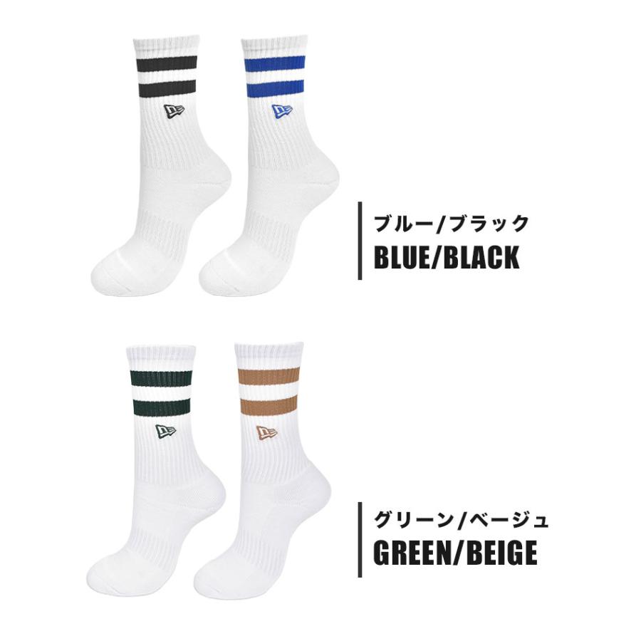 NEW ERA（ニューエラ） 靴下 クルーソックス 2足組 メンズ スポーツ