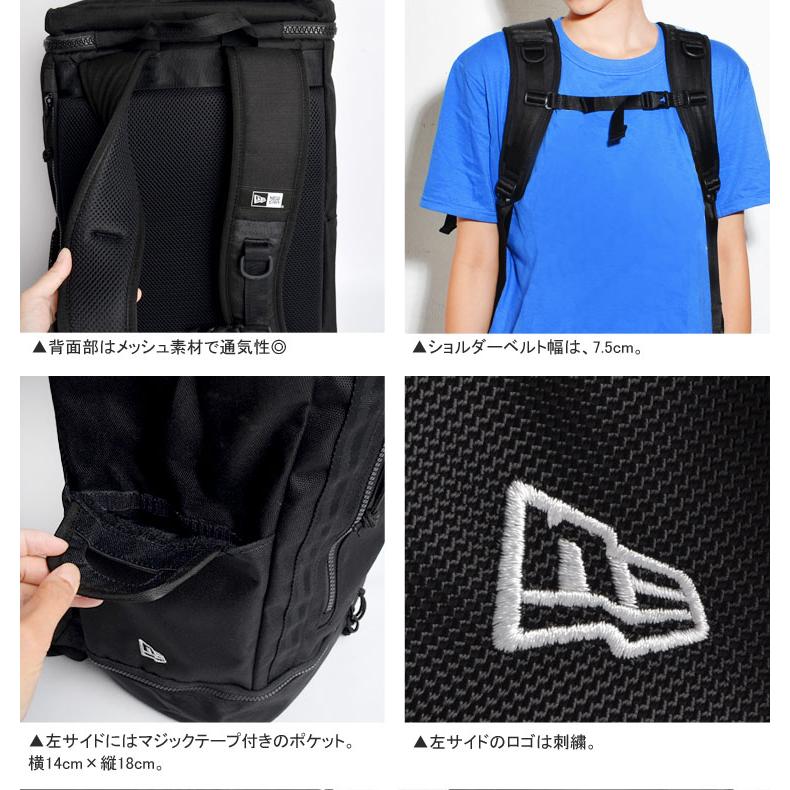 NEW ERA ニューエラ　大容量　リュック・多機能ポケット付き NEW ERA リュック NEWERA ニューエラ 大容量 ボックス型 底