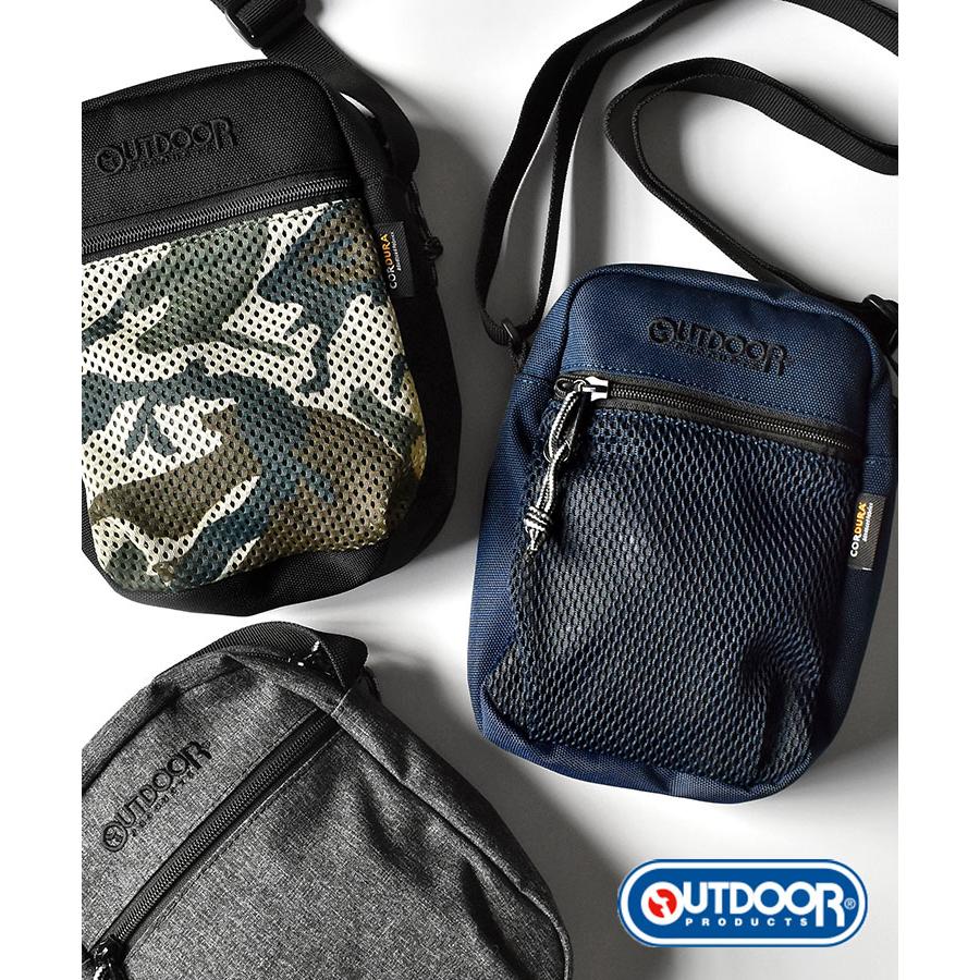 OUTDOOR 黒 ナイロン ショルダーバッグ OUTDOOR PRODUCTS ショルダーバッグ アウトドアプロダクツ