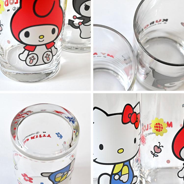 sanrio（サンリオ） ガラス コップ かわいい ハローキティ マイメロ