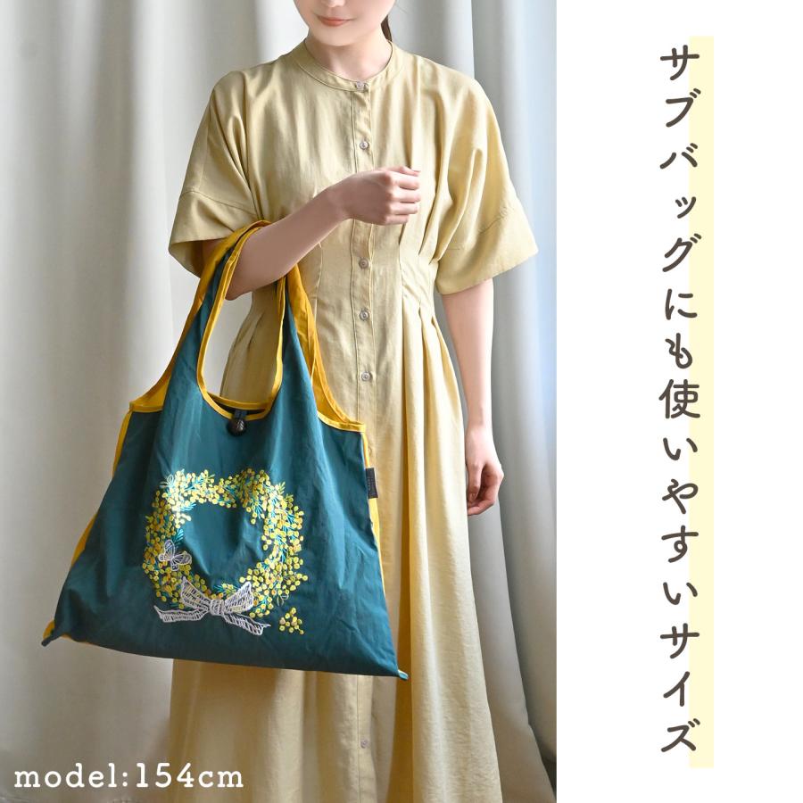 エコバッグ おしゃれ 大容量 刺繍 トートバッグ レディース 折りたたみ