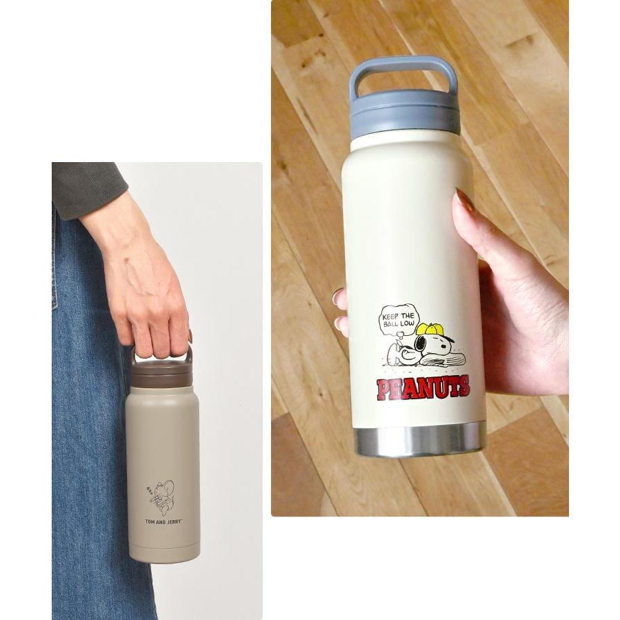 SNOOPY（スヌーピー） 水筒 トムとジェリー 500ml 持ち手付き 女子