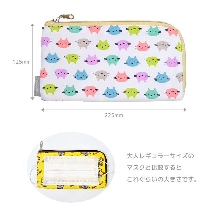 マスクポーチ キャラクター 抗菌 ディズニー ミニオン サンリオ ドラえもん ねこっと 2枚収納 仕切り付き ファスナー式 薄型 折りたたまない 持ち運び Skt Mkp1 Tis 通販 Yahoo ショッピング