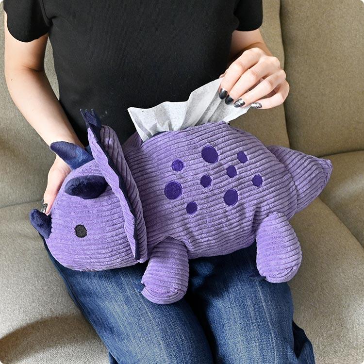 ぬいぐるみティッシュケース ティッシュカバー 吊り下げ 恐竜