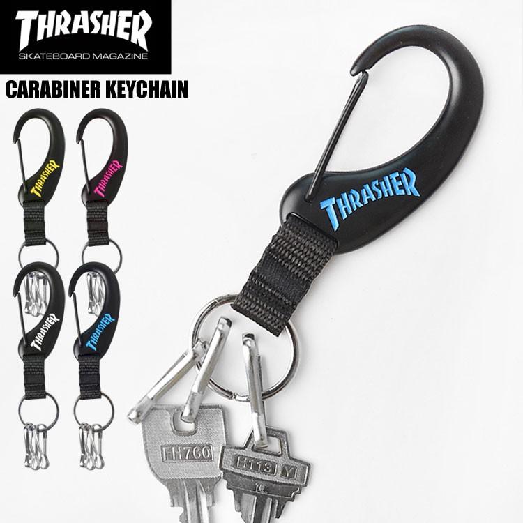 カラビナ キーホルダー おしゃれ Thrasher スラッシャー カラビナキーホルダー ストリートブランド おしゃれ カラビナ フック 車 Thr A014 Tis 通販 Yahoo ショッピング