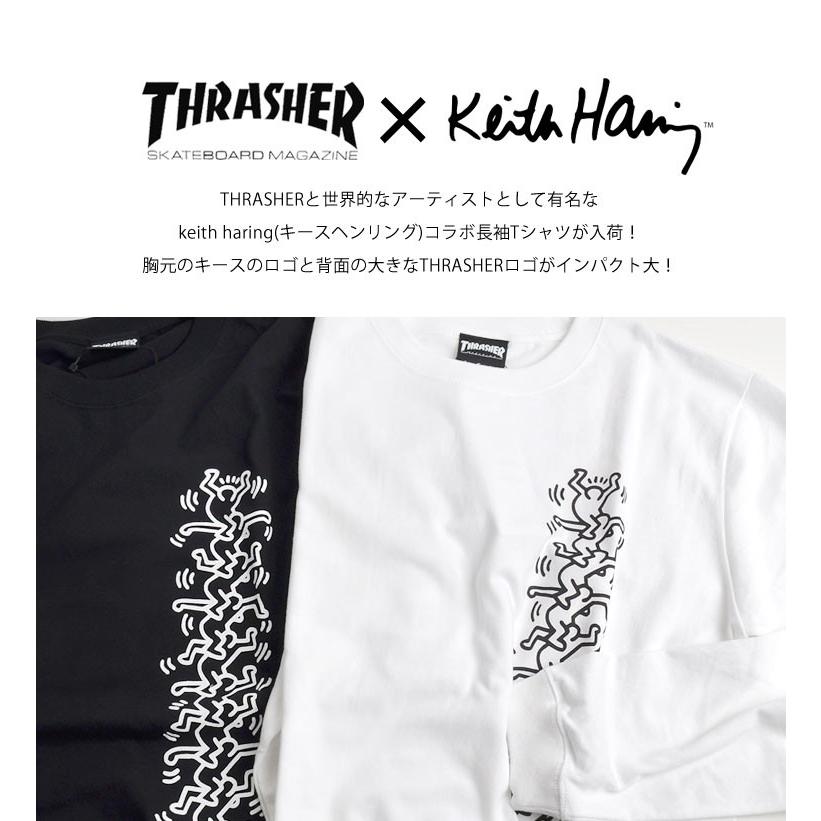 Tシャツ メンズ 長袖 Thrasher スラッシャー キースヘリング コラボ Keith Haring ビッグロゴ レディース クルーネック キースコラボ Thr Thkhlt19 Tis 通販 Yahoo ショッピング