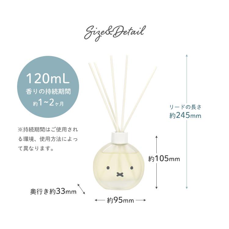 ディフューザー ミッフィー 石鹸 香り フレグランス サボン シャボン 芳香剤 スティック ホワイトムスク シトラス アロマ 消臭 透明 おしゃれ 清潔感 トイレ | Miffy | 06