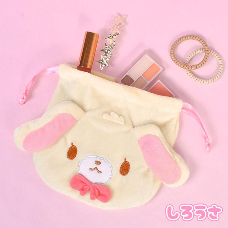 sanrio（サンリオ） シュガーバニーズ ぬいぐるみ巾着 フェイス型 巾着