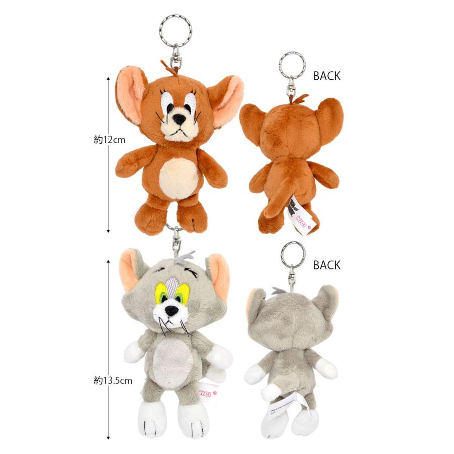 キーホルダー トムとジェリー キャラクター Nici ニキ かわいい おしゃれ ぬいぐるみ ストラップ 目印 12cm 送料無料カード決済可能 マスコット トムジェリ キーリング 大きめ
