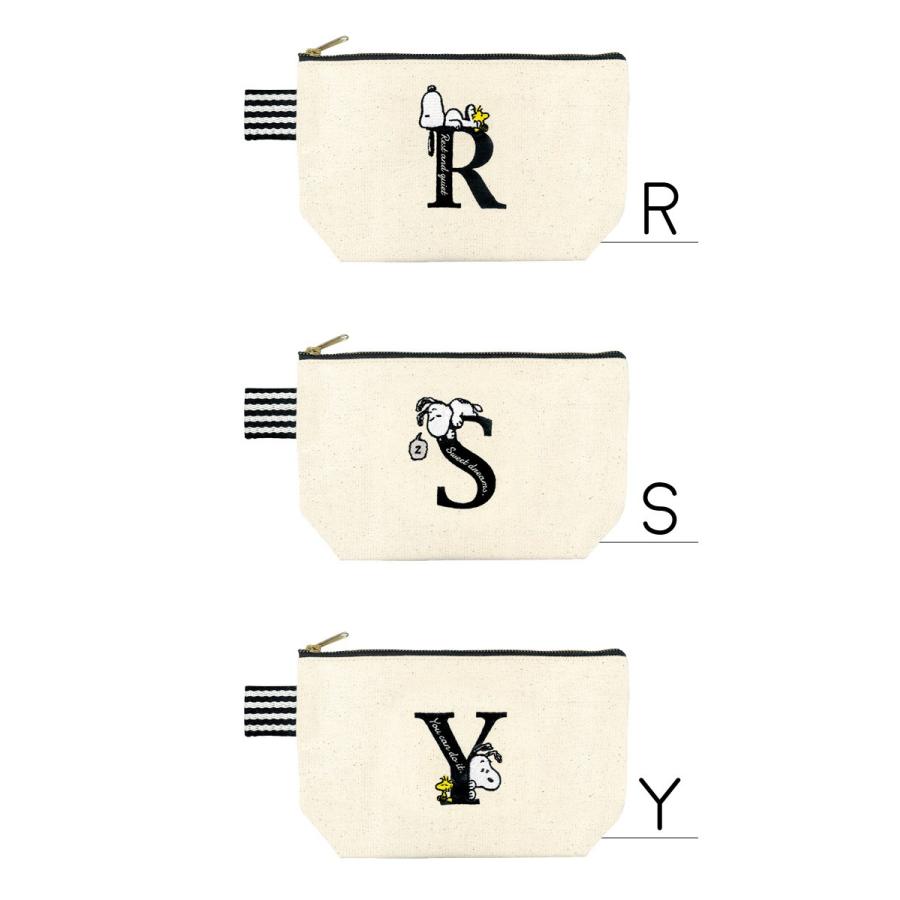 スヌーピー イニシャルポーチ ポーチ メイクポーチ アクセサリーポーチ ペンポーチ マルチポーチ キャンバス ストライプ A K M R S Y Tjs Pouch04 Tis 通販 Yahoo ショッピング