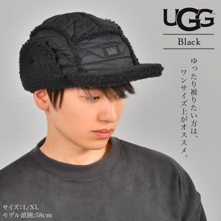 UGG（アグ） フライトキャップ メンズ ブランド 帽子 2way 秋冬 防寒