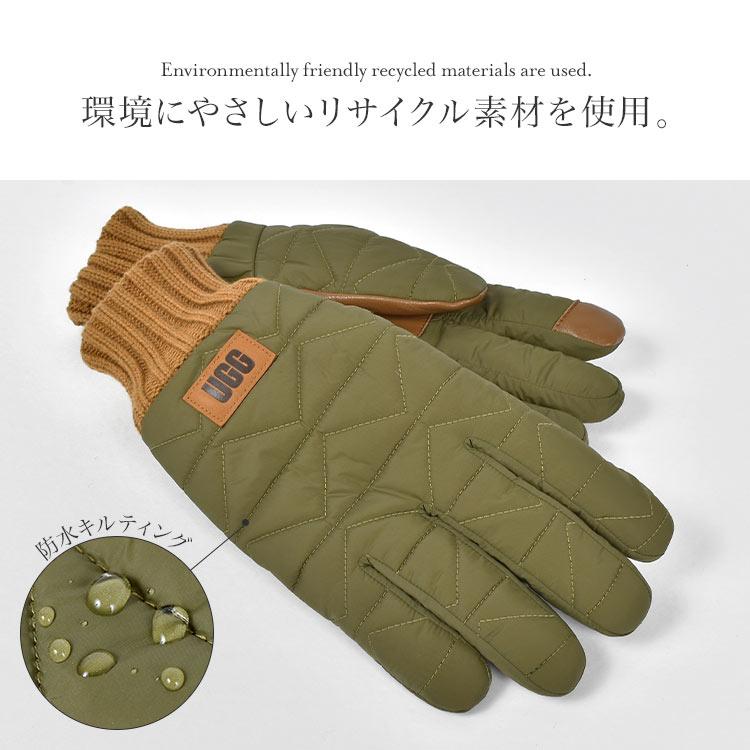 UGG（アグ） 手袋 メンズ グローブ 防寒 防水 防風 スマホ対応 冬 裏