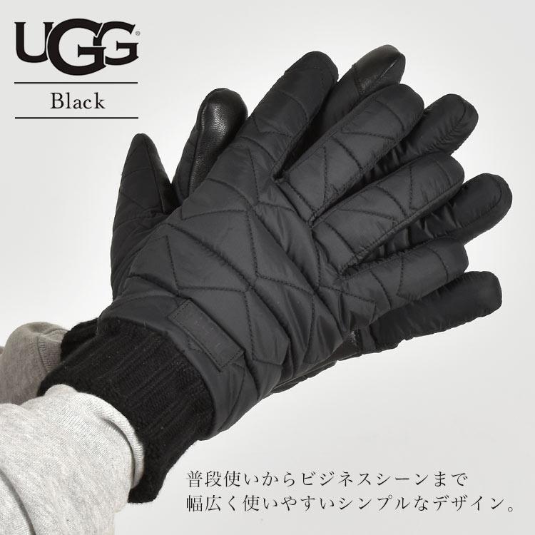 UGG（アグ） 手袋 メンズ グローブ 防寒 防水 防風 スマホ対応 冬 裏