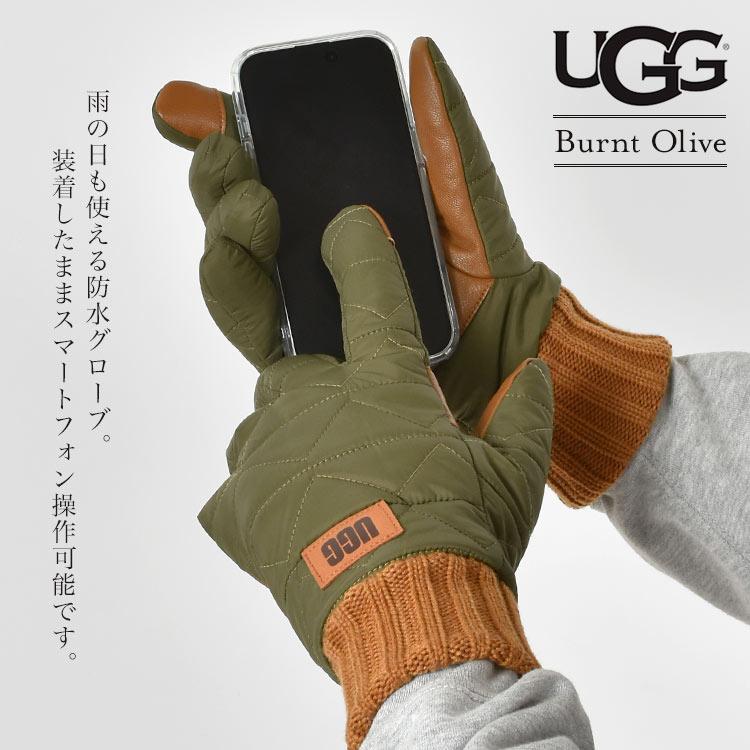 UGG（アグ） 手袋 メンズ グローブ 防寒 防水 防風 スマホ対応 冬 裏