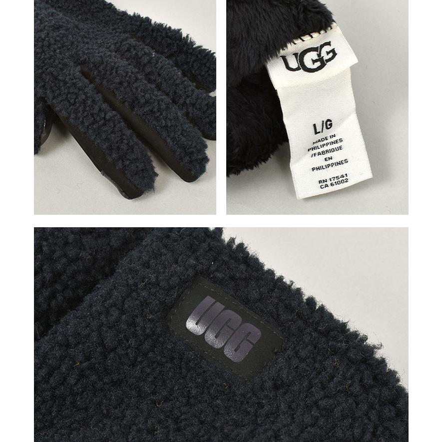 UGG（アグ） グローブ 手袋 ボア メンズ スマホ対応 防寒 防風 暖かい