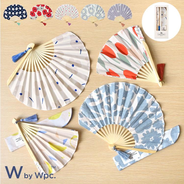 Wpc. 扇子 レディース 花柄 wpc ギフト おしゃれ かわいい 夏 浴衣