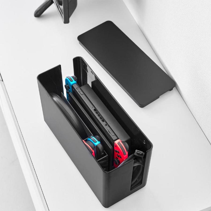 山崎実業 蓋付き重ねられるゲーム機器収納ケース スマート smart 公式