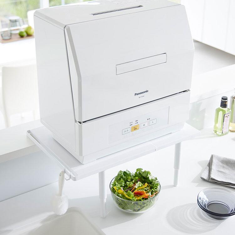 tower カウンターに載せられる伸縮食洗機ラック タワー ハイタイプ