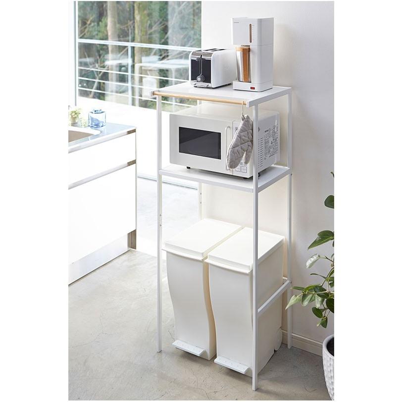 山崎実業 キッチンラック ゴミ箱 収納 レンジ台 tower タワー