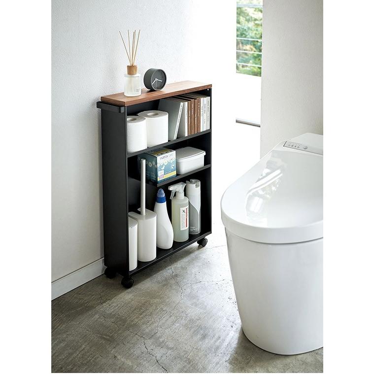 山崎実業 トイレラック スリム 薄型 収納 tower タワー 隙間収納 収納