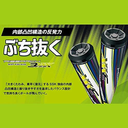 SSK(エスエスケイ) 野球 軟式バット FRP製 ライズアーチ 3XXX SBB5050 ブラック×ホワイト 78cm 少年軟式対応 78cm SSK エスエスケイ SBB5050 ブラック×ホワイト