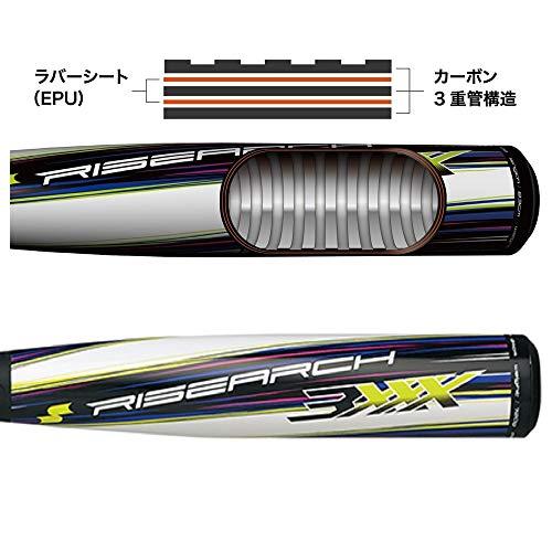 SSK(エスエスケイ) 野球 軟式バット FRP製 ライズアーチ 3XXX SBB5050 ブラック×ホワイト 78cm 少年軟式対応 78cm SSK エスエスケイ SBB5050 ブラック×ホワイト
