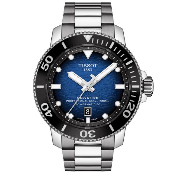 ティソ 公式 メンズ 腕時計 TISSOT シースター 2000 プロフェッショナル ノルディックブルー文字盤 ブレスレット  T1206071104101｜tissot｜02