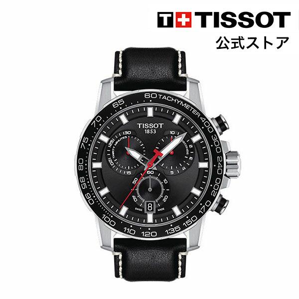 ティソ 公式 メンズ 腕時計 TISSOT スーパースポーツ クロノクォーツ ブラック文字盤 レザー T1256171605100｜tissot