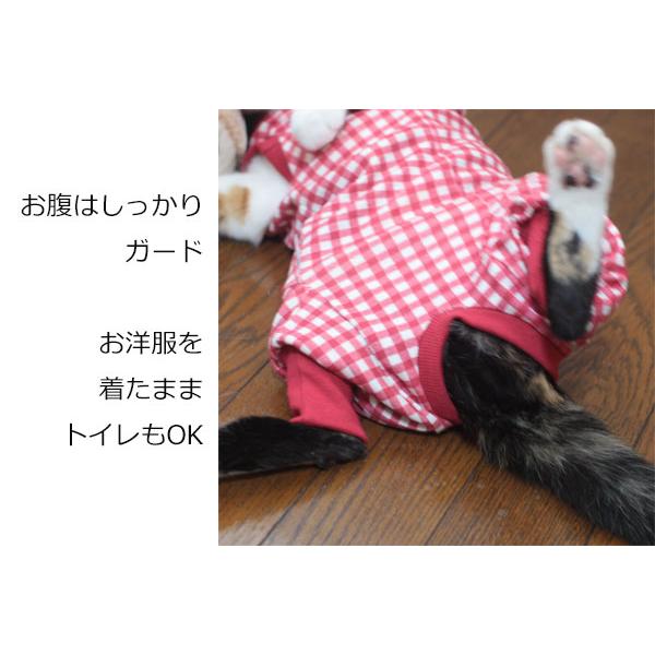 カバーオール袖ズボン　猫用　皮膚保護服　皮膚保護　過剰グルーミング　ねこ　長袖 |  | 05