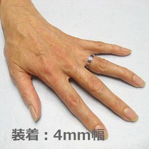 アルミの指輪（1本：受注生産）金槌槌目：3〜6mm幅 : 手作り指輪工房ち
