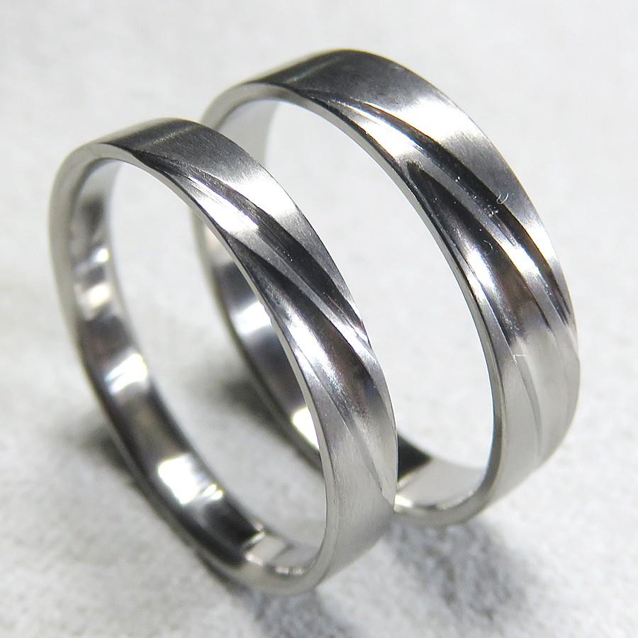 純チタンの結婚指輪（2本：受注生産）艶消 2Line_1