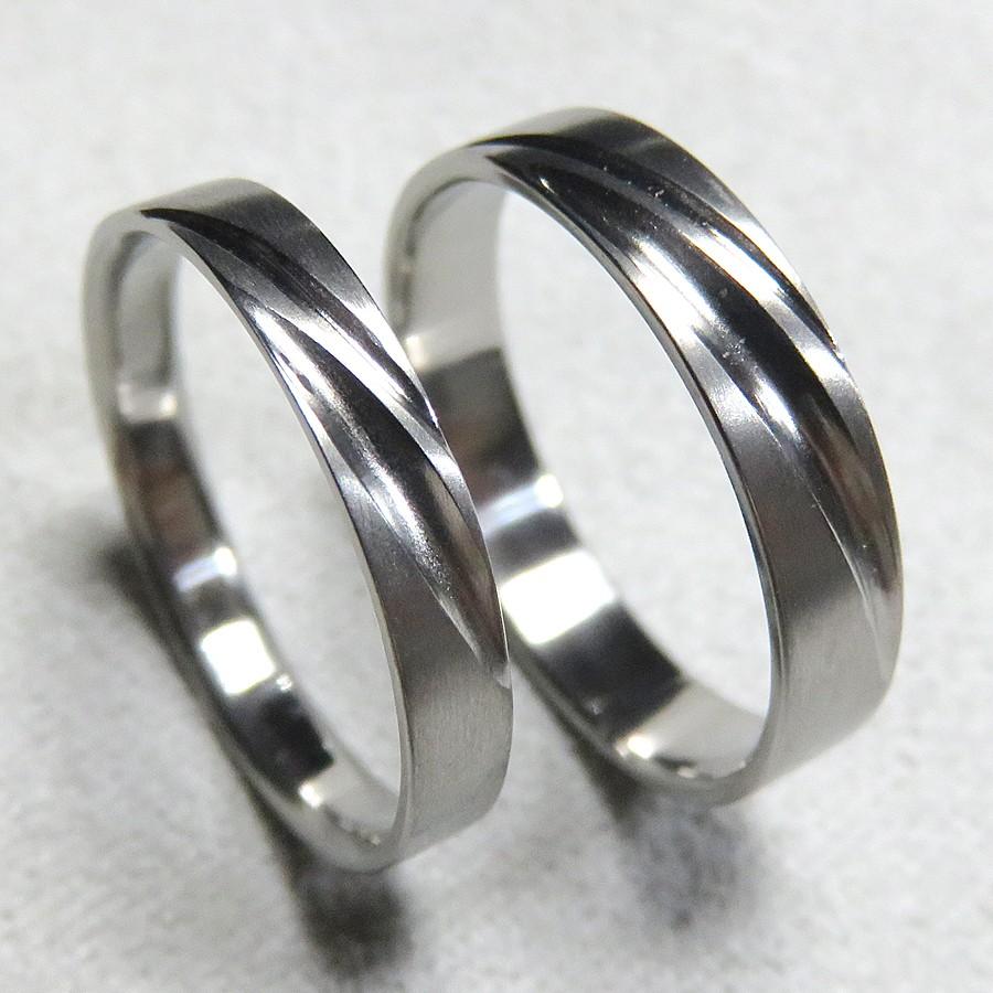 純チタンの結婚指輪（2本：受注生産）艶消 2Line_3